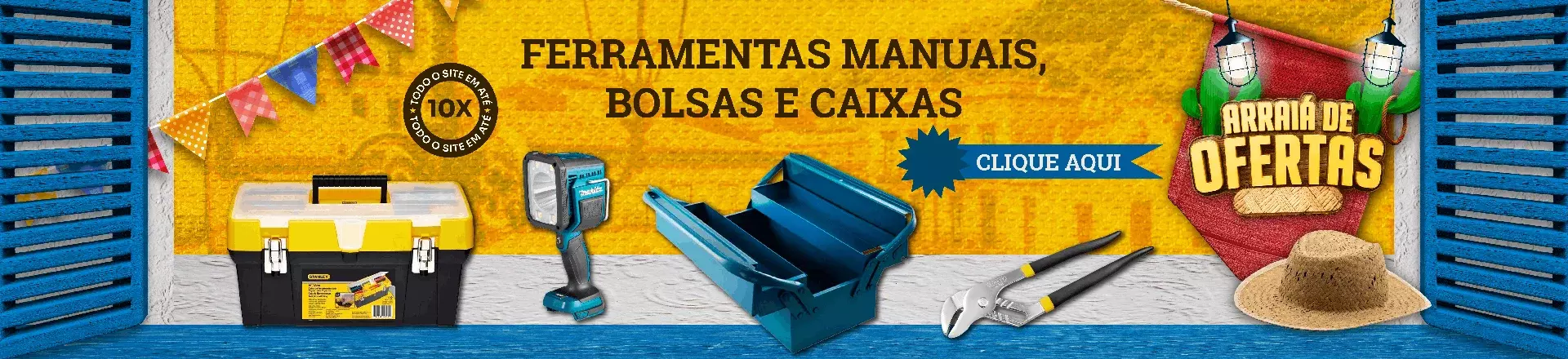 Ferramentas Manuais, Bolsas e Caixas